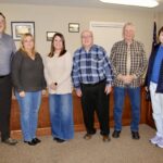L-R: Blairsville City Councilman Robert “Buddy” Moore, Councilwoman Rhonda Mahan, Councilwoman Kayla Hemphill, Mayor Jim Conley, Councilman Tony Dyer and Councilwoman Mary Ruth Cook on Jan. 7. Photo by Shawn Jarrard