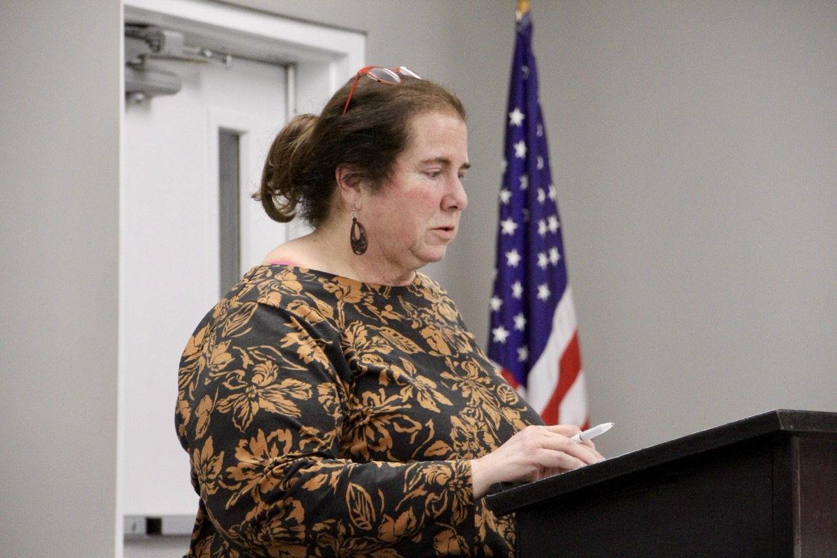 In the Jan. 23 School Board meeting, grandmother Sylvia Munson touched on the “untenable” challenges of keeping children of working families home during extended school closures. Photo by Shawn Jarrard