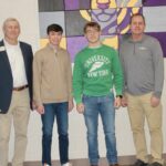 L-R: Chamber President Steve Rowe, STAR Student Turner West, STAR Student Gunnar Ingram and STAR Teacher Howard McCombs. STAR Teacher Dixie Conger could not attend the Jan. 23 school announcement. Photo by Brittany Holbrooks