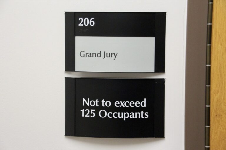 The Union County Grand Jury meets in Room 206 of the Union County Courthouse.