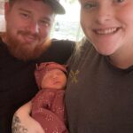 Proud parents Evan and Tori Payne with newborn daughter Oakleigh Ellamae. Photo/Submitted