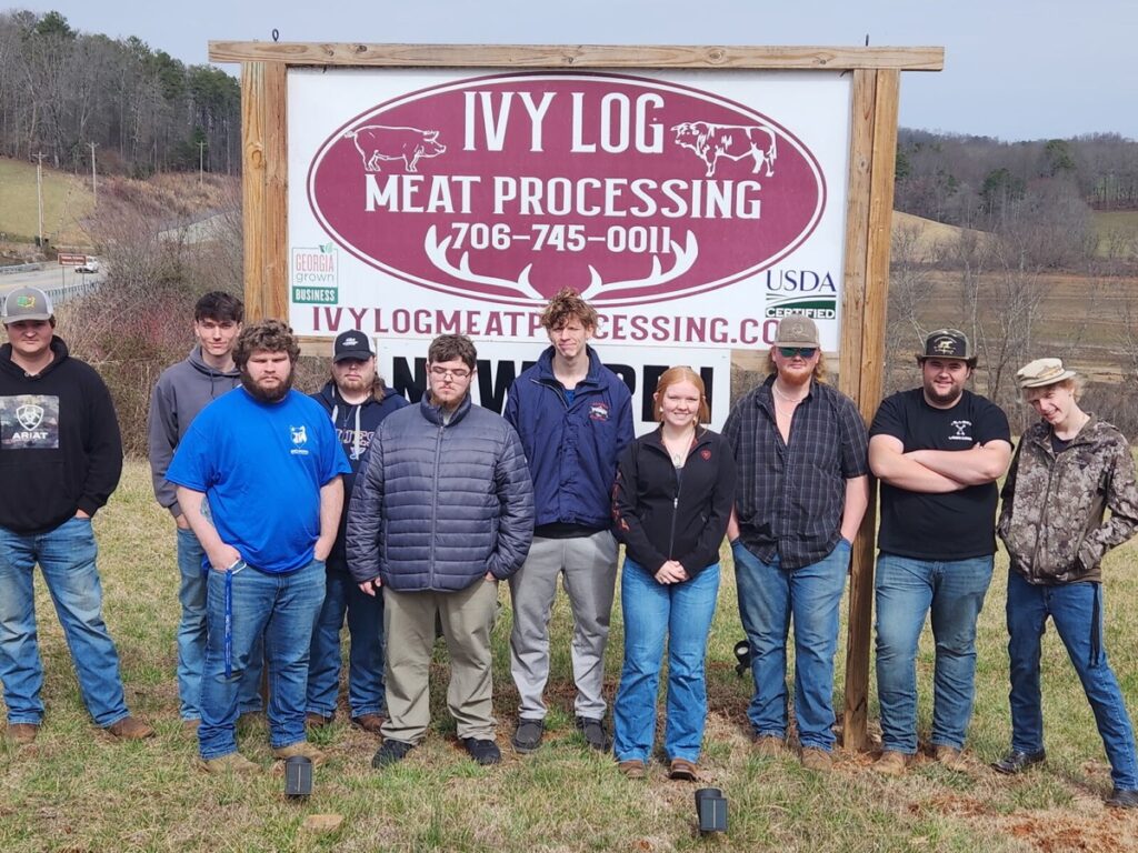 The Towns County Animal Science Class is grateful to have received a tour at Ivy Log Meat Processing in Blairsville.