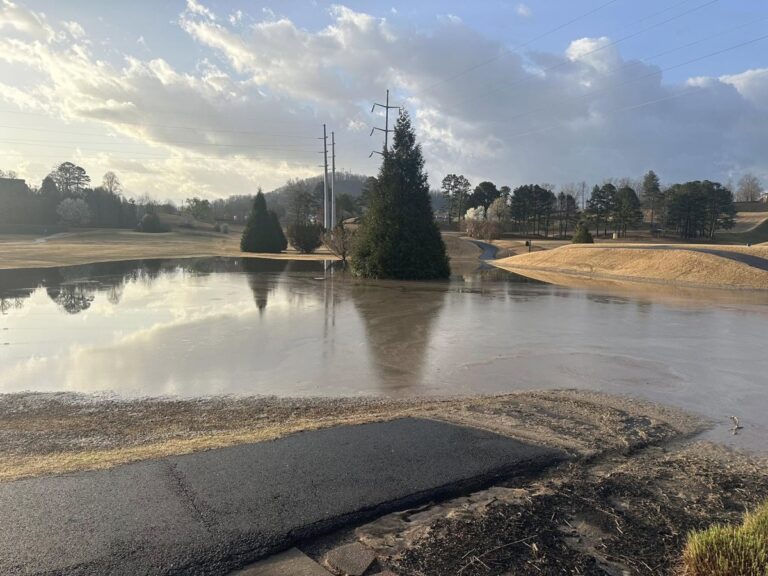 The Butternut Creek Golf Course experienced some flooding from the storm over the weekend. Photo/Facebook