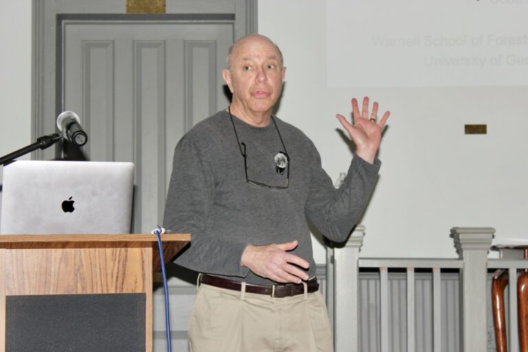 This month, the Union County Historical Society hosted UGA Professor Dr. Scott Merkle for a talk on “The Restoration of the American Chestnut Tree.” Photo by Brittany Holbrooks