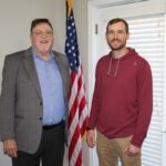 New Blairsville Mayor Buddy Moore and Councilman Brock Gordon after swearing in on Friday. Photo by Shawn Jarrard