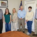 Blairsville Mayor Buddy Moore with Council Members Kayla Hemphill, Rhonda Mahan, Tony Dyer, Mary Ruth Cook and Brock Gordon on March 11. Photo by Shawn Jarrard