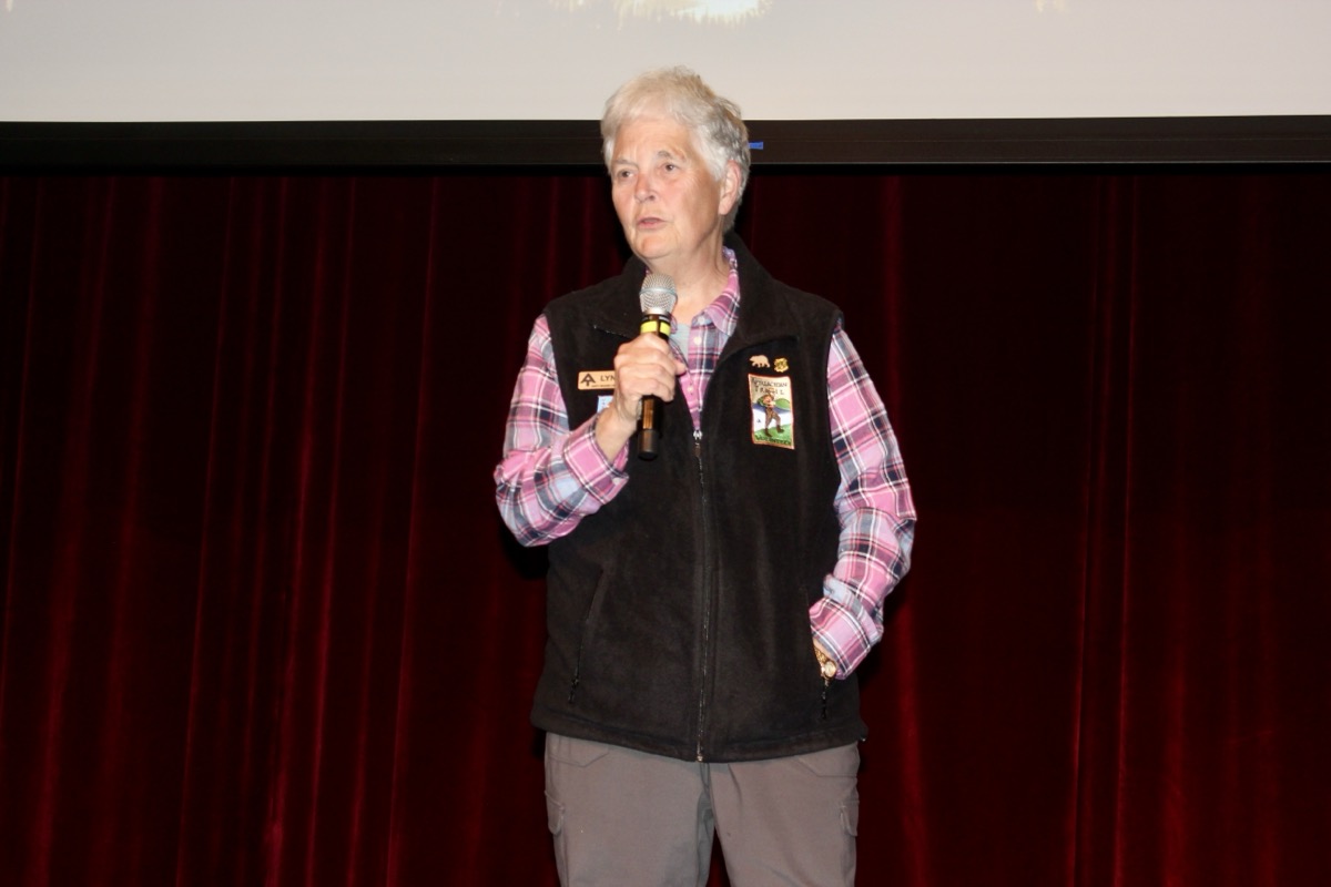 GATC President Lynne Beeson offered remarks during the Banff Film Festival last month. Photo by Brittany Holbrooks