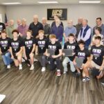 There’s an old saying that history repeats itself, and that’s certainly true for the 1971 and 2025 Panther Men’s Basketball Teams, pictured here in the April 24 School Board meeting. Photo by Shawn Jarrard