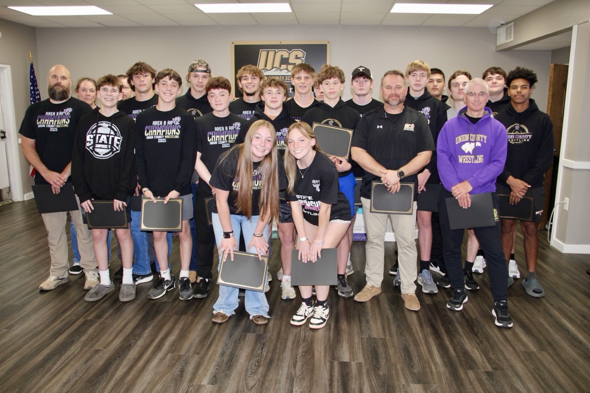 Congratulations to the UCHS Wrestling Team for 2024-2025, which had a stellar season. Photo by Shawn Jarrard