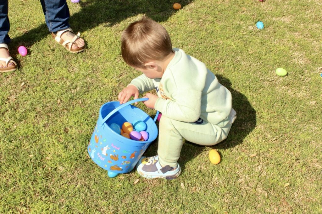 When it comes to the annual Easter Egg Hunt tradition, the Union County Recreation Department goes all out for local children. Photo by Brittany Holbrooks