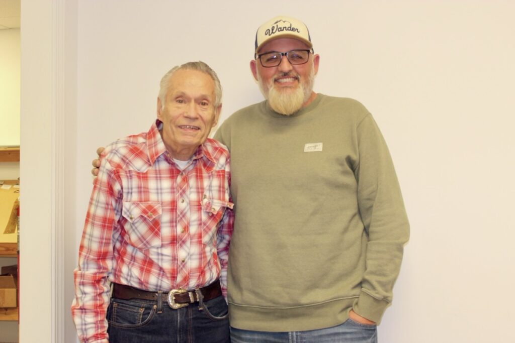 Local Western musician John Cochran and Scouting USA Troop 101 Leader Joe Rosa are thrilled to be teaming up to welcome the legendary Sons of the Pioneers for a fundraising concert in September. Photo by Brittany Holbrooks