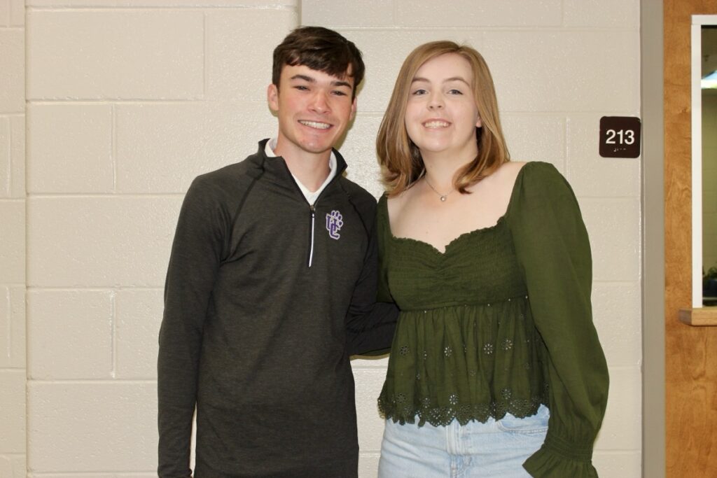 Congrats to UCHS Class of 2025 Salutatorian Turner West and Valedictorian Mikala Souther, who will have some big speeches to make come graduation night in May. Photo by Brittany Holbrooks