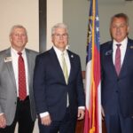 Chamber President Steve Rowe introduced State Rep. Stan Gunter and State Sen. Steve Gooch during last week’s “Eggs & Issues” breakfast meeting. Photo by Shawn Jarrard