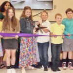 The first students who will grace the halls of the new Union County Elementary School next school year were excited to be included in the April 24 ribbon cutting. Photo by Brittany Holbrooks