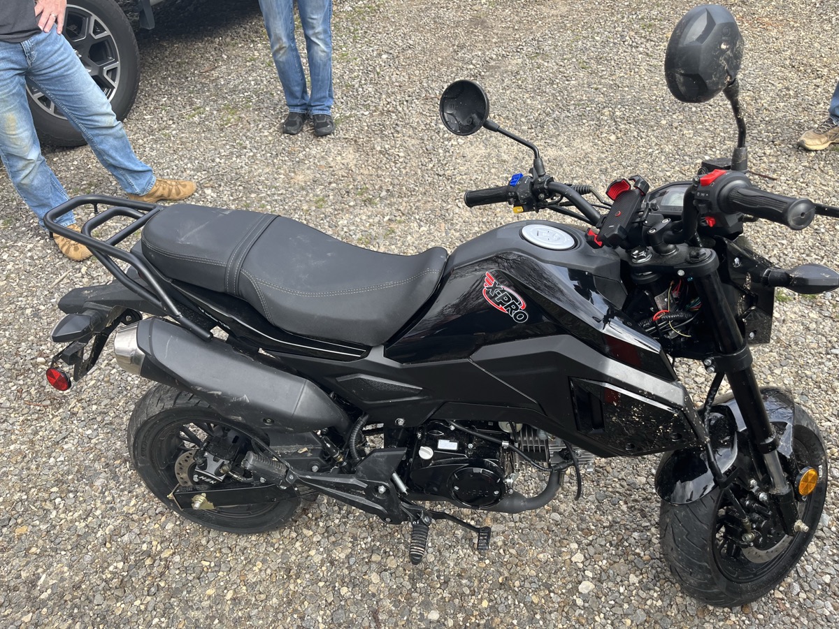 Jacob Lee has been charged with stealing this motorcycle, which the owner ordered off Amazon and assembled just before the theft.