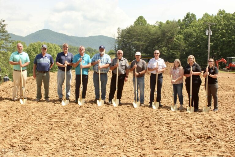 After years of planning, county officials are excited that the new E-911 Center has finally broken ground. Photo by Brittany Holbrooks.