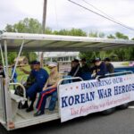 Parade Grand Marshal Jack McCorkle, Frank Merritt, Roger Pilcher and other Korean War veterans highlighted the theme of the 2025 Memorial Day events on Saturday. Photo by Lowell Nicholson