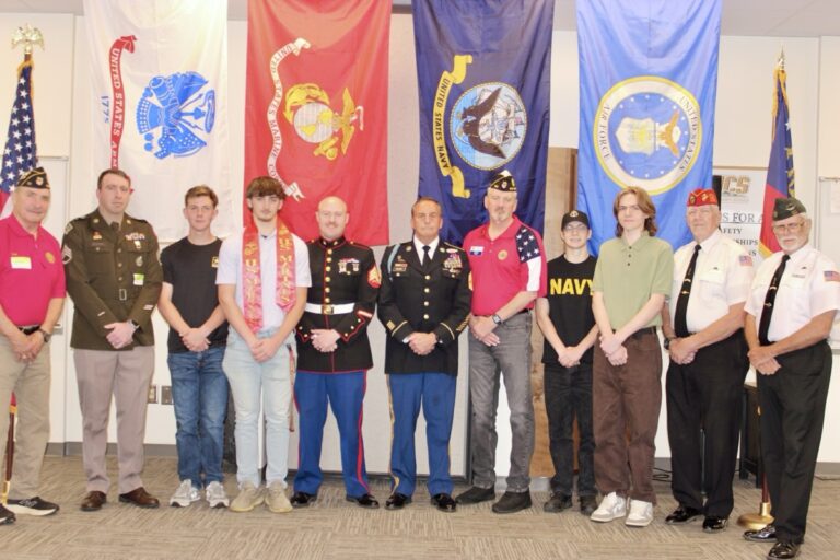 Every year, Union County High goes above and beyond to recognize the commitment of seniors joining the military after graduation. Photo by Brittany Holbrooks