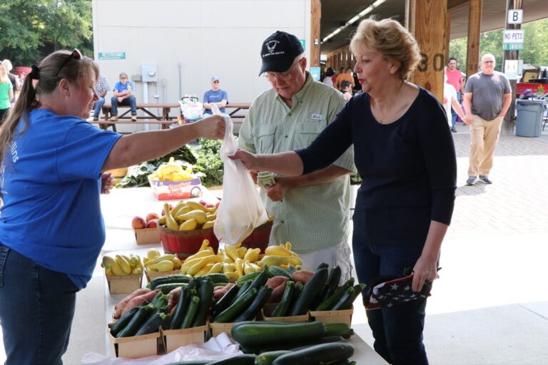 The Union County Farmers Market is a popular destination for fresh produce, pictured here in July 2021. Photo/North Georgia News