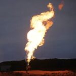 To upgrade the large propane tank at UCHS, a company first had to pump the tank and then burn off excess vapor on May 27. Photo/Facebook