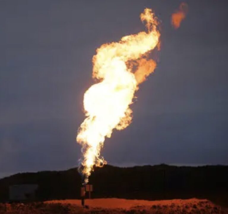 To upgrade the large propane tank at UCHS, a company first had to pump the tank and then burn off excess vapor on May 27. Photo/Facebook