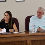 Blairsville City Councilwoman Kayla Hemphill and Councilman Tony Dyer in their July 8 regular city meeting. Photo by Shawn Jarrard