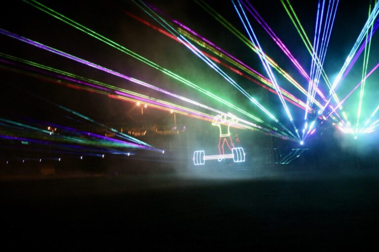 The Laser Light Show is returning to the Fairgrounds this weekend, to feature a full day of family-friendly activities before the sky lights up after dark. Photo by Lowell Nicholson/2024