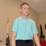 UCHS student Caleb Sheffield enjoyed telling American Legion members about his time at Georgia Boys State. Photo by Brittany Holbrooks