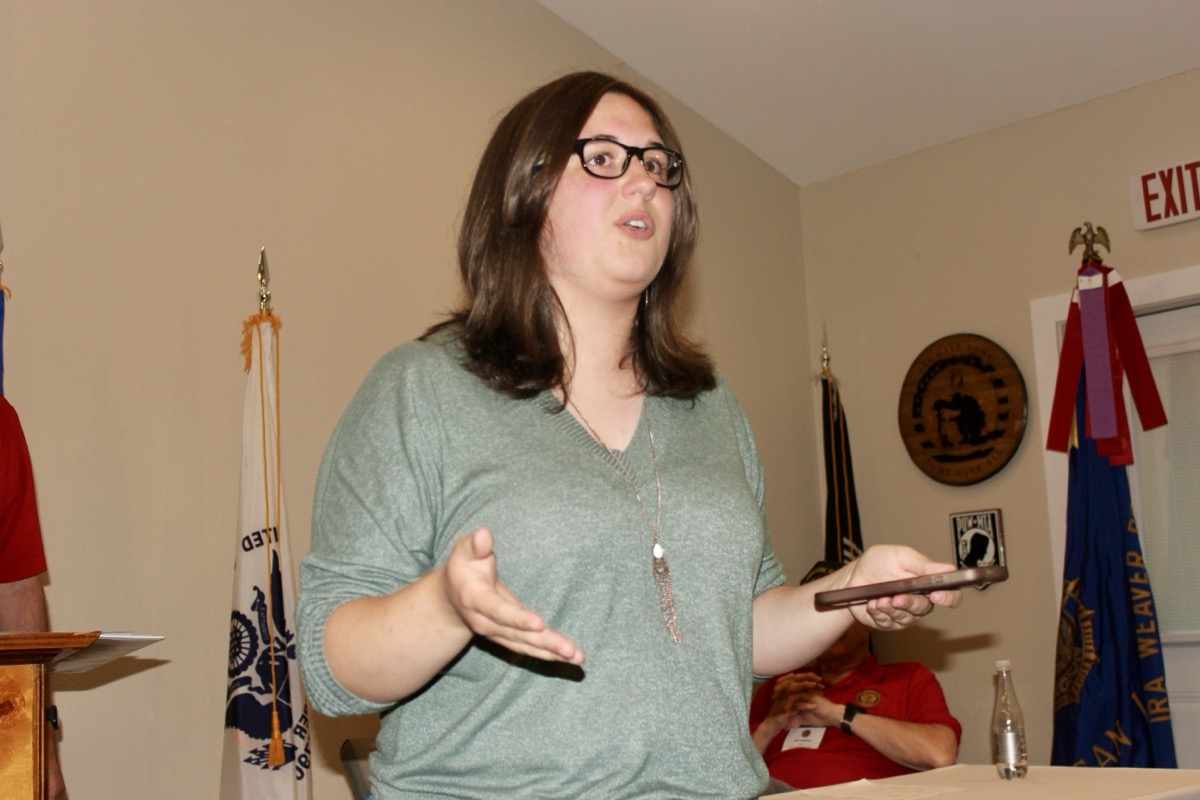 Up-and-coming senior Erin Beggs is grateful for the opportunity to have attended Georgia Girls State thanks to the American Legion Auxiliary Unit 121. Photo by Brittany Holbrooks