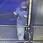 UCSO investigators believe someone in the community can help them identify the two people who broke into the Ivylog Dollar General last week. Pictured here, the man who used a hammer on the door.