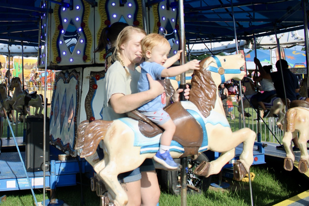 The Amusements of America Carnival is entertaining families daily during the Fair inside the Georgia Mountain Fairgrounds. Photo by Lowell Nicholson