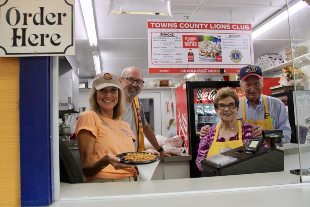 The Towns County Lions Club has been a faithful supporter of the annual Georgia Mountain Fair since the very beginning in 1950. Photo by Lowell Nicholson