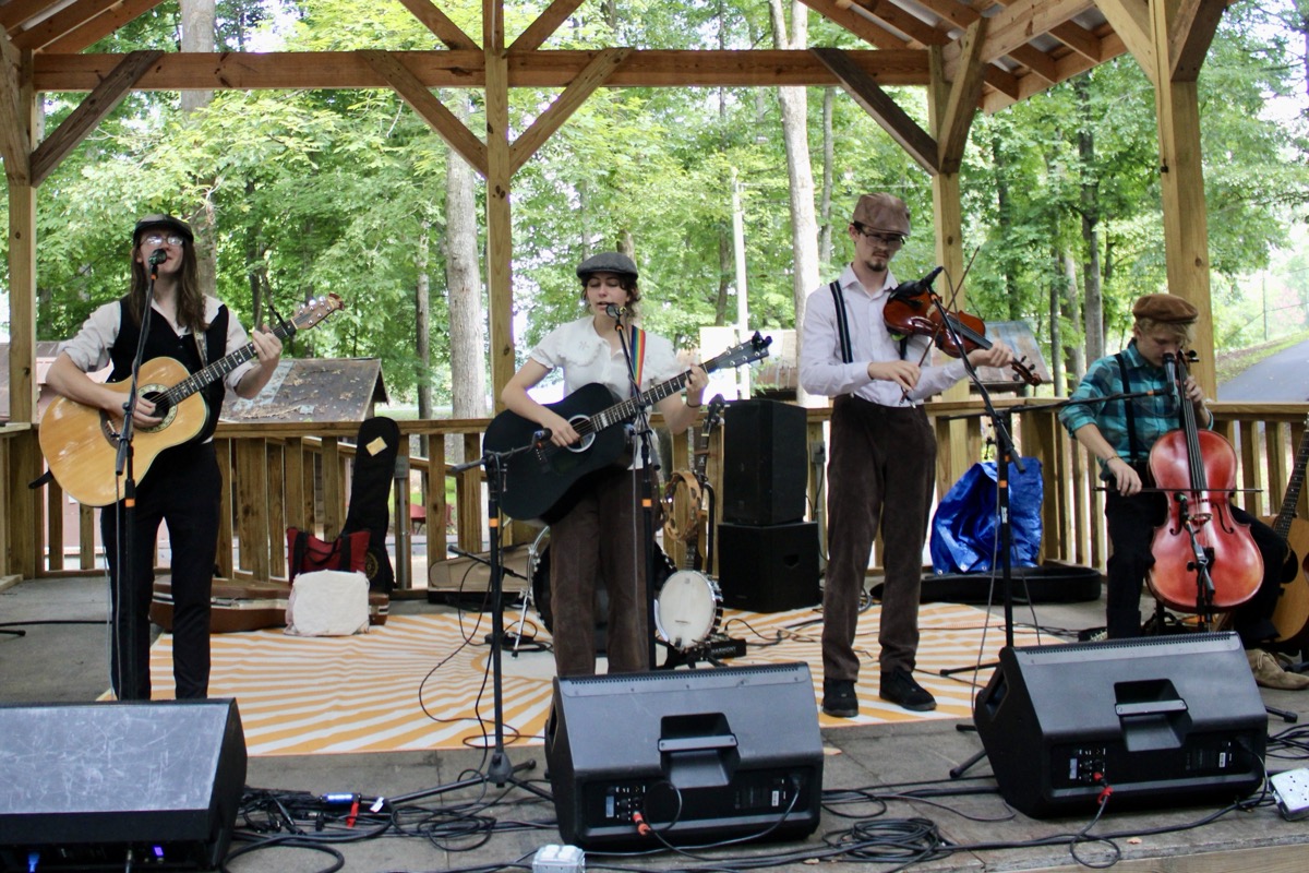 Live music is an integral part of the Georgia Mountain Fair tradition thanks to talented musicians such as this group from the John C. Campbell Folk School. Photo by Lowell Nicholson