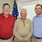 Blairsville Mayor Buddy Moore, Councilman Tony Dyer and Councilman Brock Gordon all qualified unopposed last week for four more years in office. Photo by Shawn Jarrard