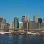 This photograph by David Monderer captures Lower Manhattan around 8:30 a.m. on Sept.11, 2001 – about 16 minutes before a plane hijacked by al-Qaida terrorists struck the North Tower of the World Trade Center. Photo/911memorial.org