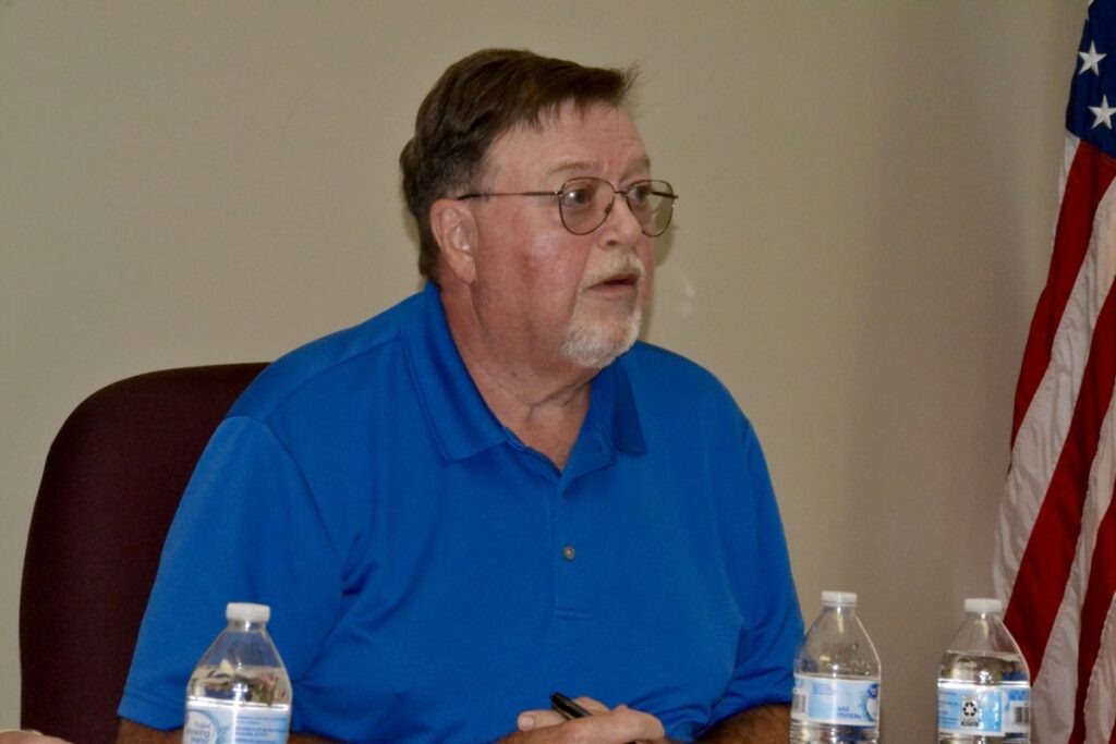 Blairsville Mayor Robert “Buddy” Moore presides over all official meetings at City Hall. Photo by Brittany Holbrooks