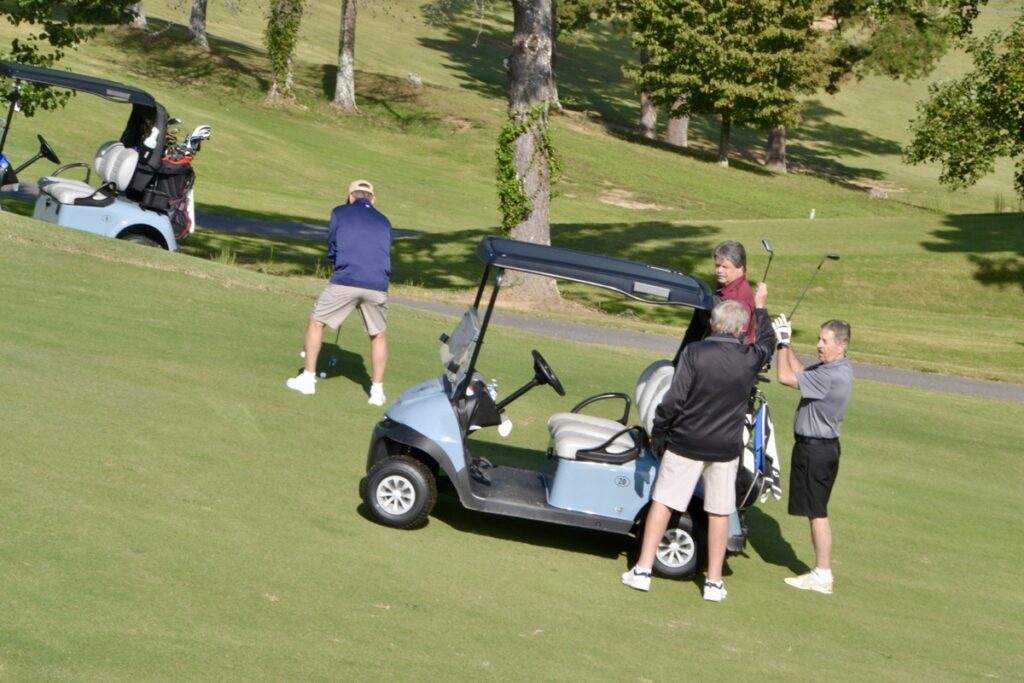 For another year running, American Legion Post 121 and Auxiliary hosted their highly successful Putting with Patriots Golf Tournament to support local veterans and youth education. Photo by Brittany Holbrooks