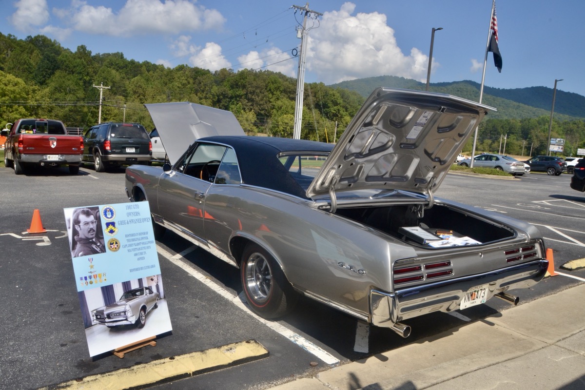 Vietnam Veteran Greg Owen had this 1967 GTO restored in honor of its original owner, Capt. John Smallwood, missing in Vietnam since 1973. The car featured in the Tribute to Heroes. Photo by Brittany Holbrooks