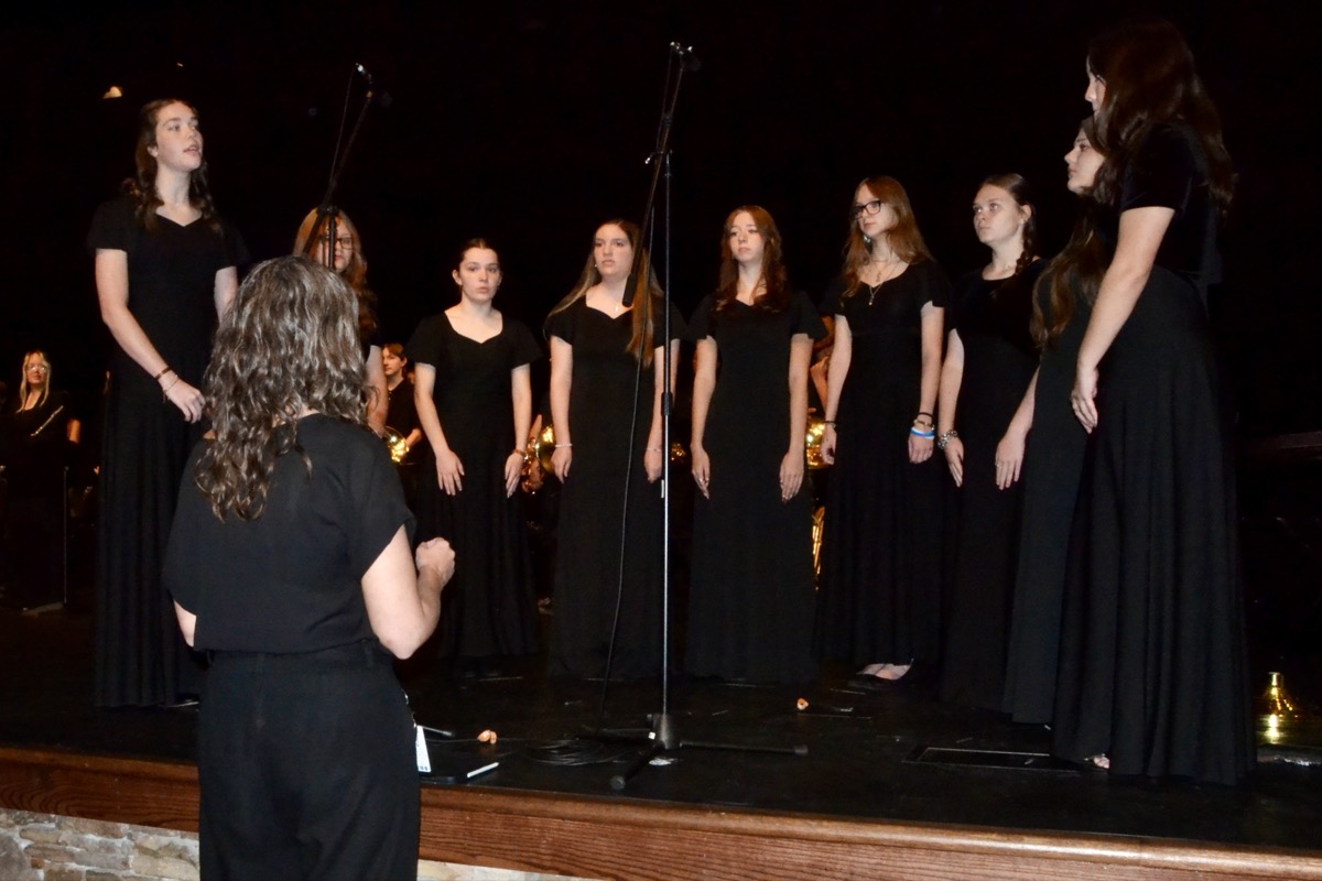 Organizers of the annual 9/11 ceremony know how vital it is to educate youth about the tragedy and lessons of Sept. 11, 2001 – which is why students always take part in the annual remembrance here, like the UCHS Chorus Ensemble. Photo by Brittany Holbrooks