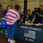 Union County E-911 was one of five-dozen area organizations to provide information to the community during the 2025 Blairsville Business Expo. Photo by Brittany Holbrooks