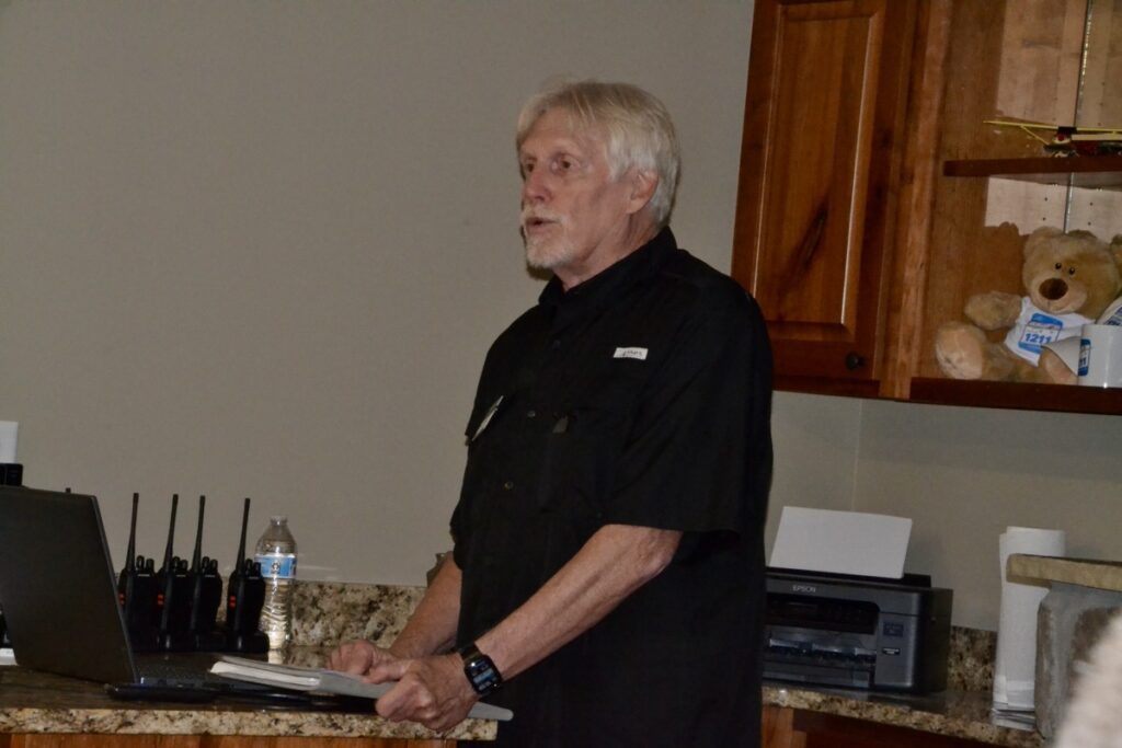 Blairsville Airport Manager Dan Firebaugh led an informational presentation for state officials as part of the recent Legislator Airport Tour. Photo by Brittany Holbrooks