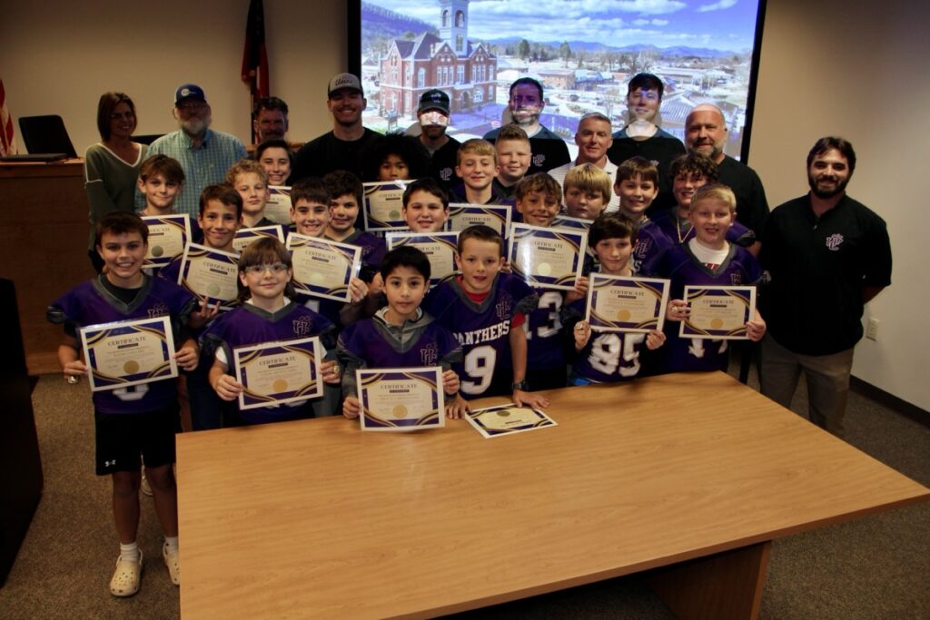 Congratulations to the Fifth Grade Recreation Football Team for becoming Mountain Football League Super Bowl Champs! Photo by Shawn Jarrard