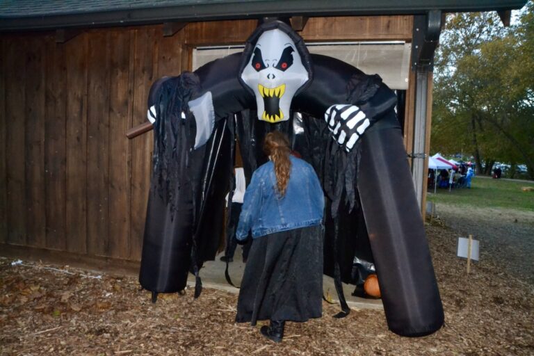 The inaugural Sorghum in the Mountain Festival may have ended before Halloween, but organizers remained to decorate the “Spooky Syrup Mill” to delight – and scare – guests of the 2025 Boo Bash inside Meeks Park. Photo by Brittany Holbrooks