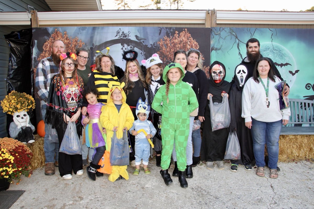In addition to the Boo Bash, Nottely Marina held its popular Halloween community event Oct. 30-Nov. 1, visited by hundreds of area families like the Mills and Convington crews pictured here from 7M Family Farms. Photo by Shawn Jarrard