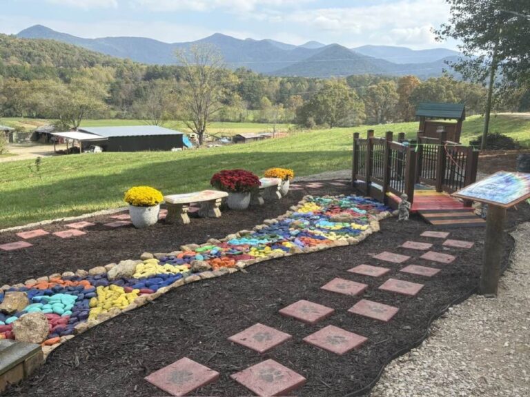 The new Rainbow Bridge at 2551 Town Creek School Road is sure to bring comfort to local pet owners who lose their furry loved ones. Photo by Scott M. Anna