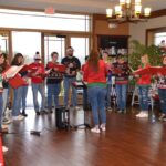 Chorus students from Union County Schools are expected to return for caroling at the Holly Jolly Christmas on Saturday, pictured here in 2022. Photo by North Georgia News