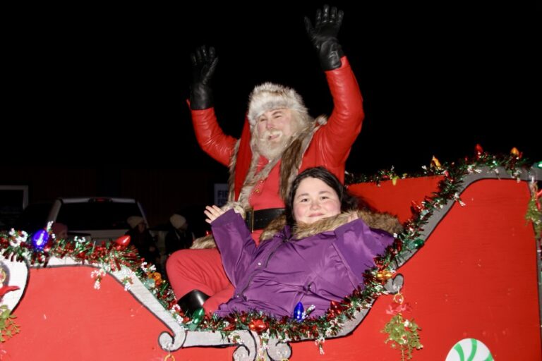 Santa and Mrs. Claus rounded out an impressively long 2025 Christmas Parade by the Union County Historical Society. It took about an hour for the entire procession to finish up around the square. Photo by Shawn Jarrard