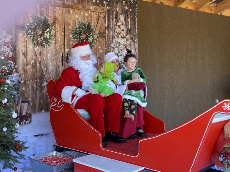 Santa Claus didn’t mind the change in venue for the annual Classic Christmas by the Union County Recreation Department, which moved the holiday event from the Sports Center to Meeks Park to provide more space in 2025. Photo by Samantha Laratta