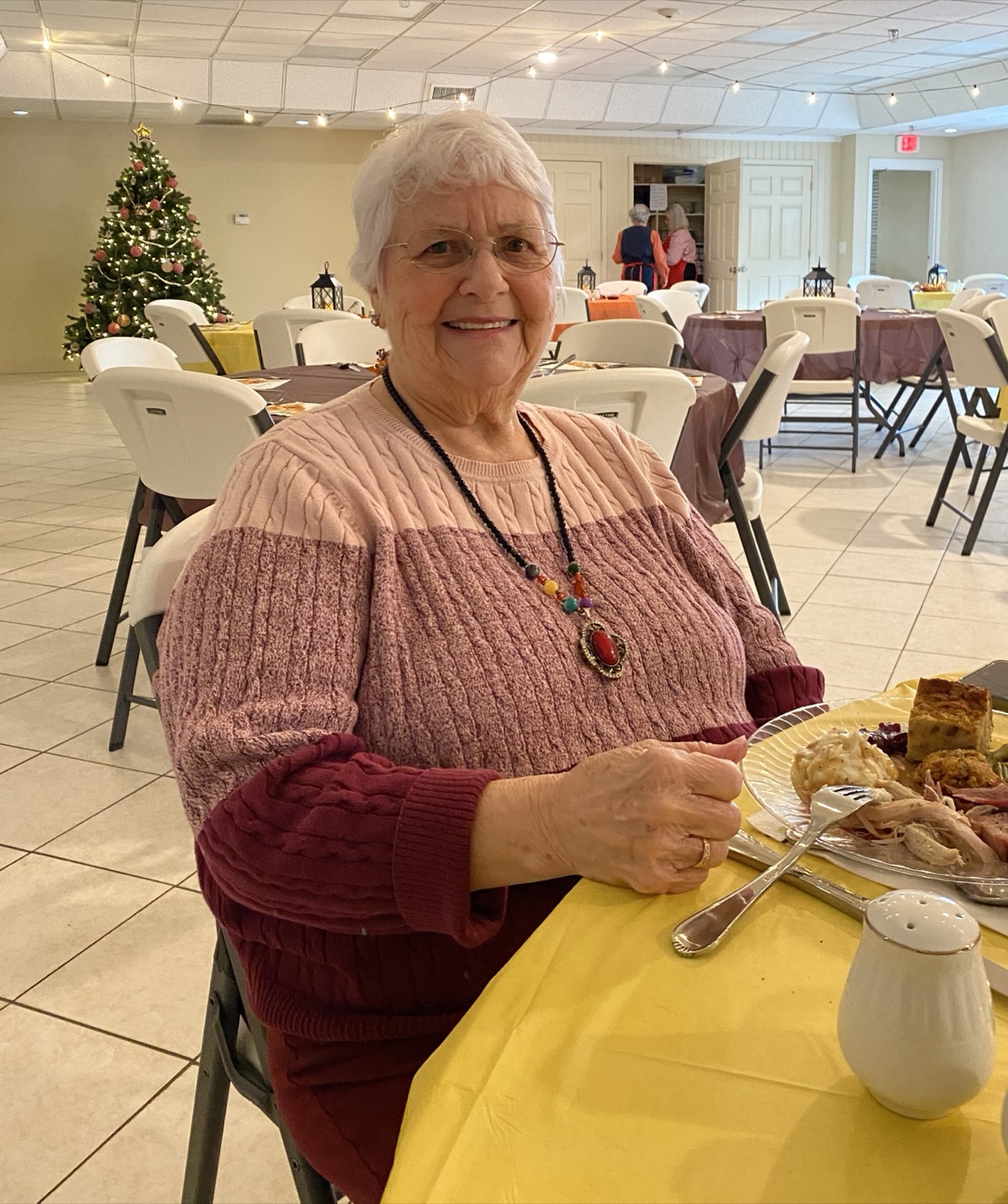 Emily Appling attended the 2025 Thanksgiving Blessings Dinner, and she is truly grateful to live in a community that offers such events. Photo by Samantha Laratta