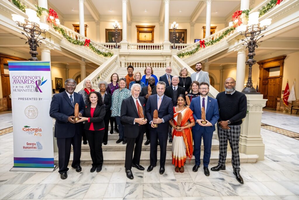 (Back Row, Right) Union County Historical Society Members Mickey Cummings, Judy Carpenter and Mike Cook traveled to Atlanta last week to be honored at the 14th Annual Governor’s Awards for the Arts and Humanities. Photo/Submitted